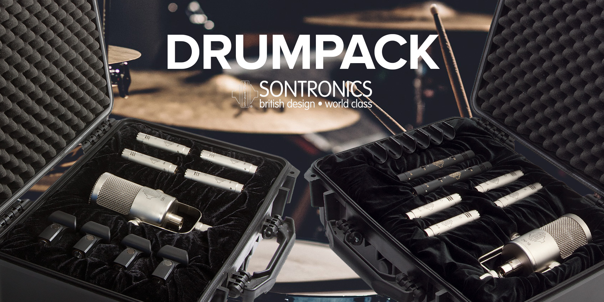 Sontronics DRUMPACK – Paket av prisbelönade trummikrofoner