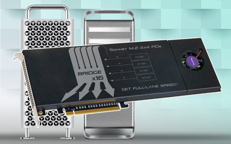 Sonnet M.2 4×4 PCIe Card – Överföringshastighet på upp till 8GB per sekund